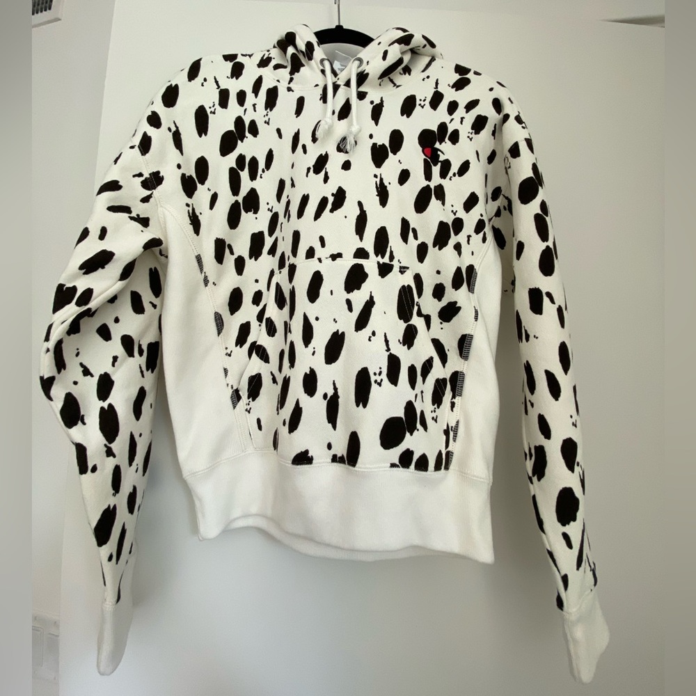 Champion black and white hoodie